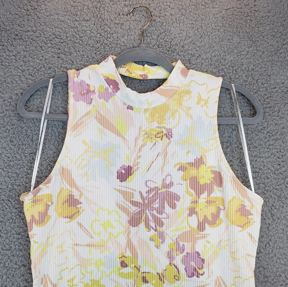 Ted Baker Effi Cut out Twist Back Bodycon Floral Spring Summer Dress Sz 12 - Picture 5 of 13